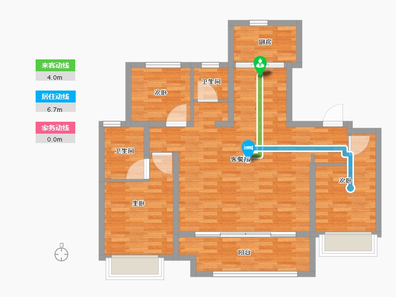 河北省-邢台市-宏宇紫云府-102.40-户型库-动静线