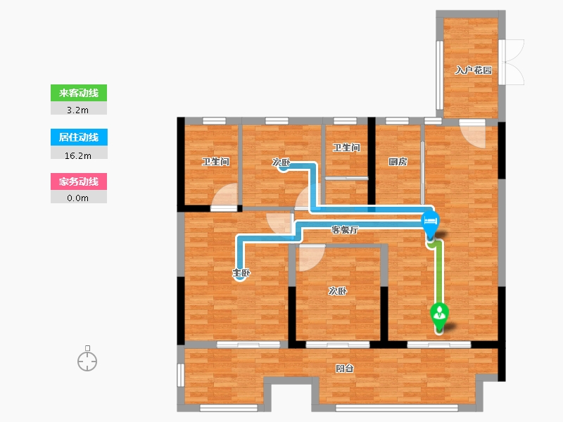 河南省-许昌市-龙誉雅居-95.89-户型库-动静线