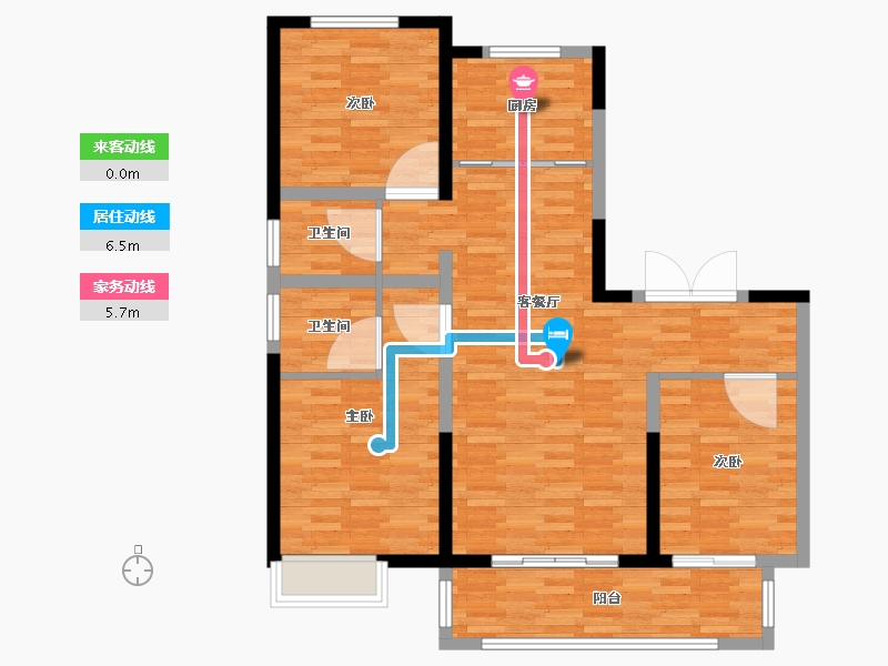 河北省-邯郸市-缔昌澜庭叙-100.00-户型库-动静线