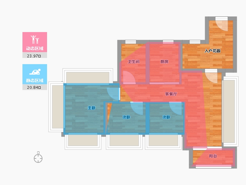 广东省-广州市-保利雅郡-47.39-户型库-动静分区