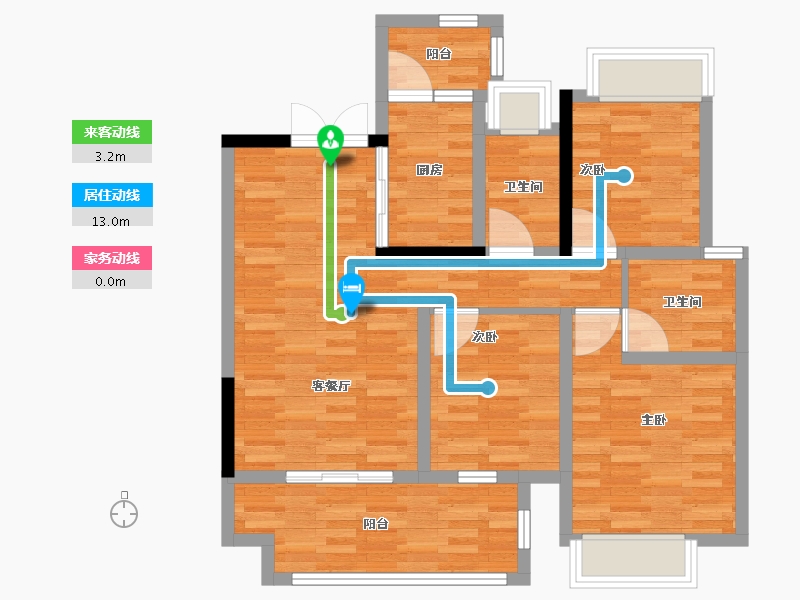 四川省-德阳市-中广钱塘印象-81.46-户型库-动静线