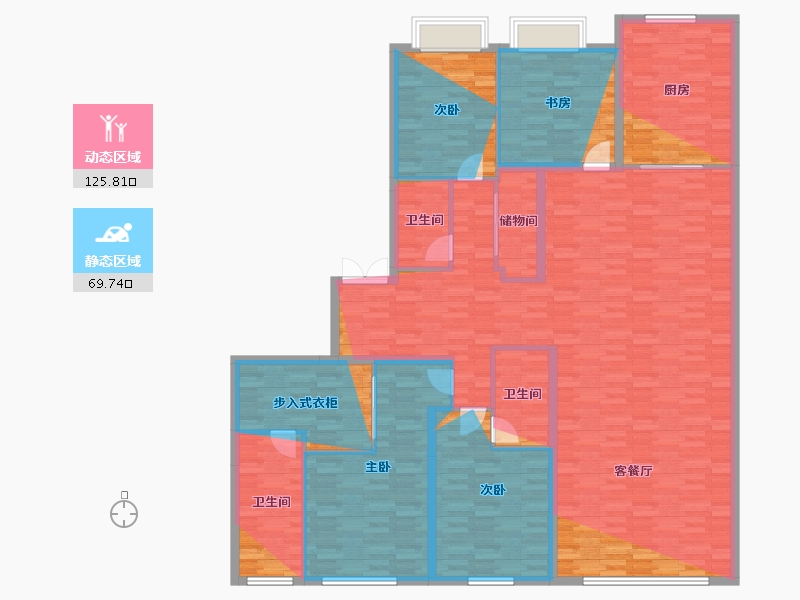 江苏省-苏州市-龙湖山河颂-199.00-户型库-动静分区