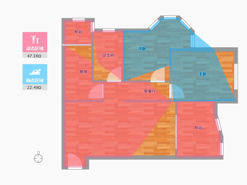 四川省-成都市-书香府邸-73.04-户型库-动静分区