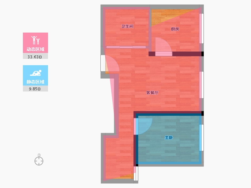 河北省-唐山市-恒茂国际都会二期-39.69-户型库-动静分区