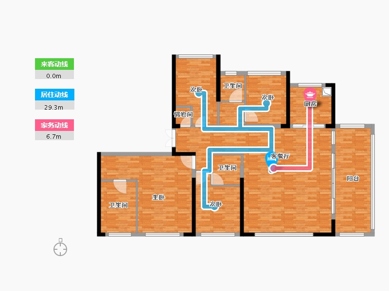 湖北省-武汉市-中建壹品汉韵公馆-153.94-户型库-动静线