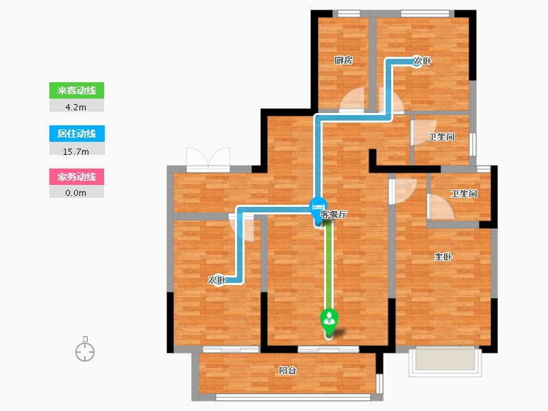 河北省-邯郸市-缔昌澜庭叙-107.20-户型库-动静线