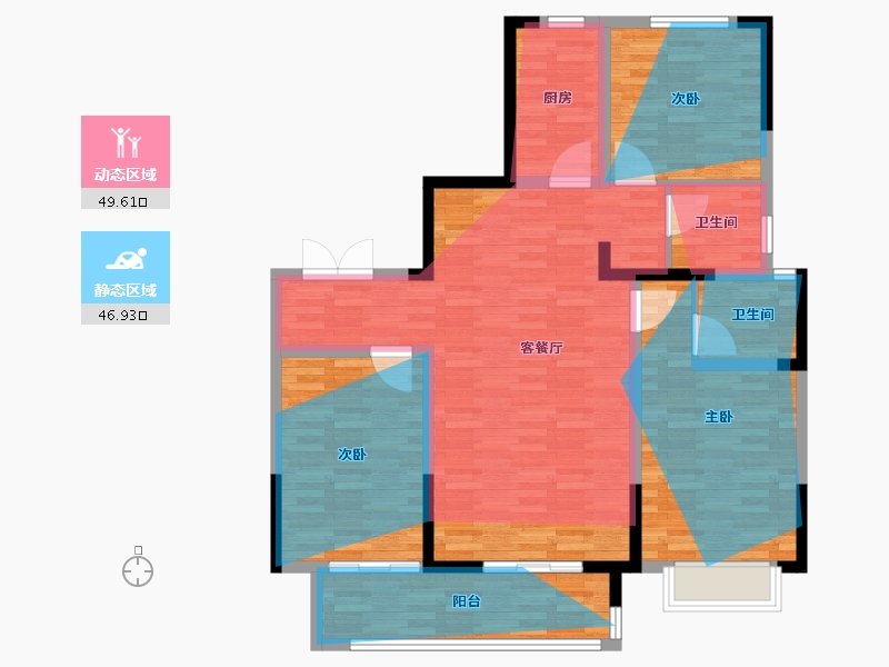 河北省-邯郸市-缔昌澜庭叙-107.20-户型库-动静分区