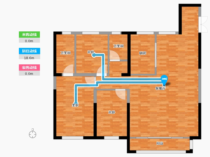 宁夏回族自治区-银川市-阅秀居-115.64-户型库-动静线