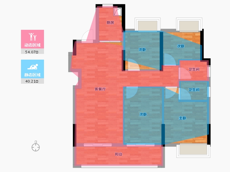 福建省-漳州市-璞樾丹霞-88.00-户型库-动静分区