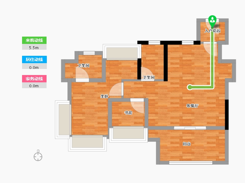 广东省-广州市-中建·未来方洲-61.05-户型库-动静线