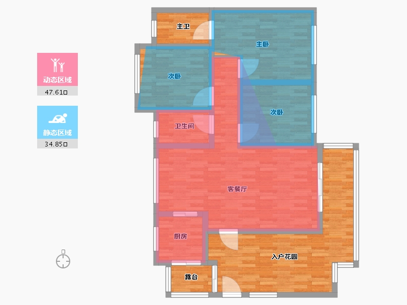 四川省-宜宾市-丽府-75.93-户型库-动静分区