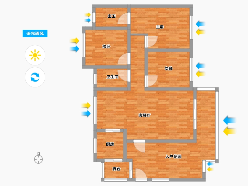 四川省-宜宾市-丽府-75.93-户型库-采光通风