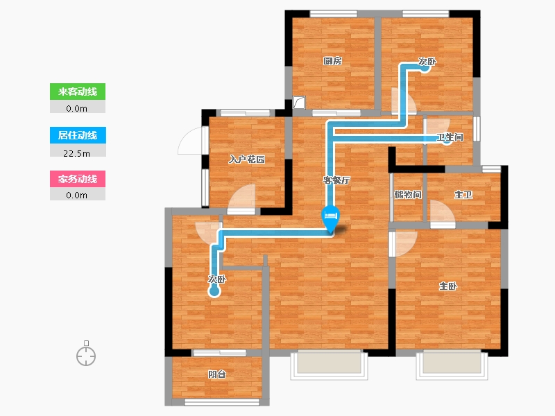 河南省-焦作市-城开院-99.95-户型库-动静线