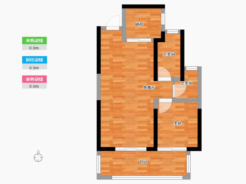 河南省-南阳市-尚城雅居-56.00-户型库-动静线