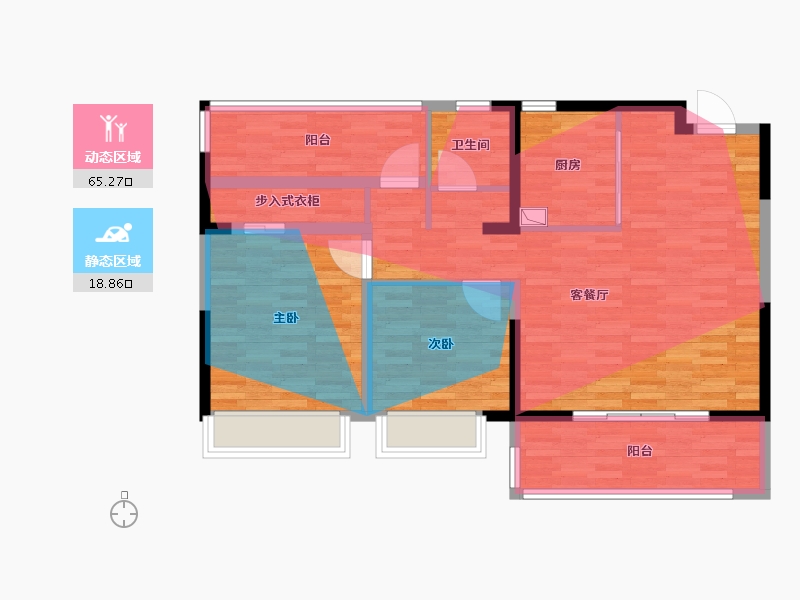 安徽省-合肥市-甘棠路TOD棠悦风华-92.00-户型库-动静分区