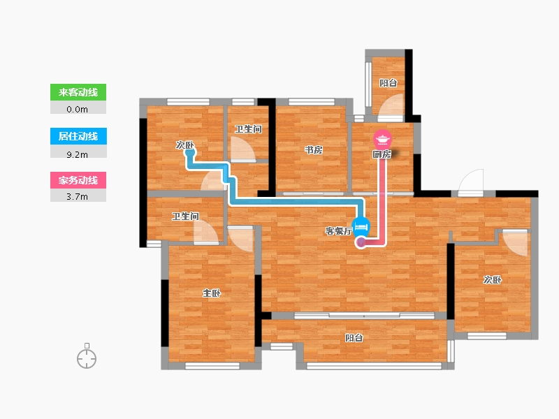 四川省-成都市-城投置地锦湖岸-98.18-户型库-动静线