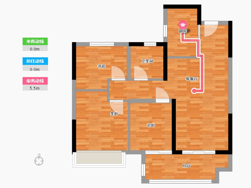 江苏省-常州市-丰臣南郡2期-78.76-户型库-动静线