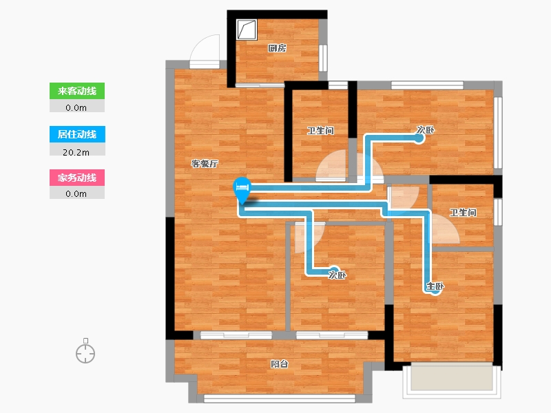 广西壮族自治区-南宁市-交投和顺青云台-83.22-户型库-动静线