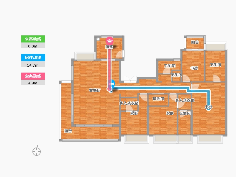 湖北省-荆州市-城发·寅宾苑-178.33-户型库-动静线