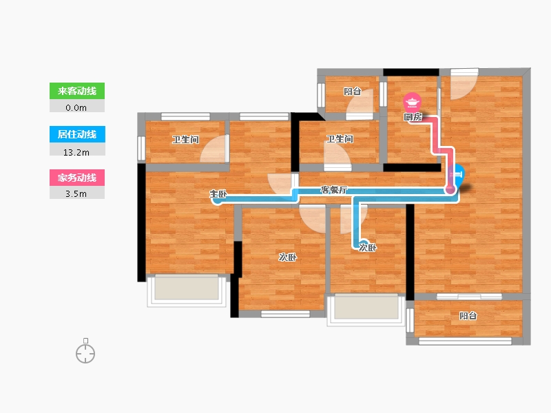 四川省-绵阳市-万向紫气东来-78.32-户型库-动静线