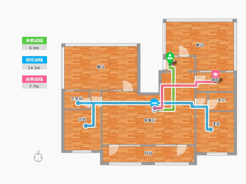 辽宁省-沈阳市-澳海南樾府-94.96-户型库-动静线