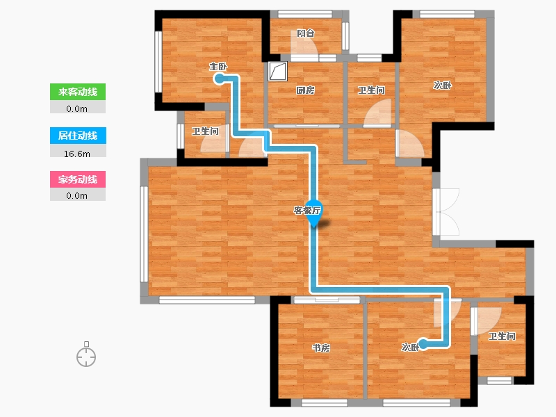 四川省-成都市-天樾华宸-107.70-户型库-动静线