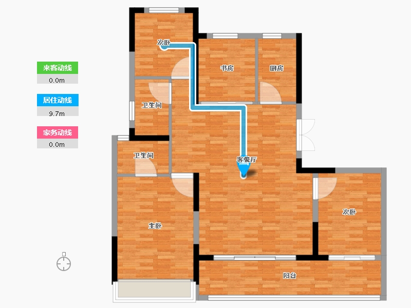 河南省-洛阳市-格润华府-114.40-户型库-动静线