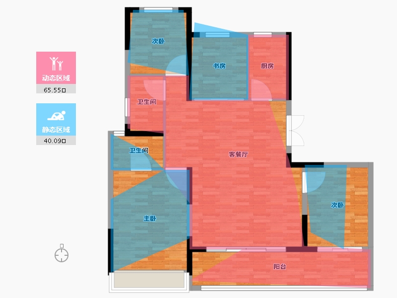 河南省-洛阳市-格润华府-114.40-户型库-动静分区