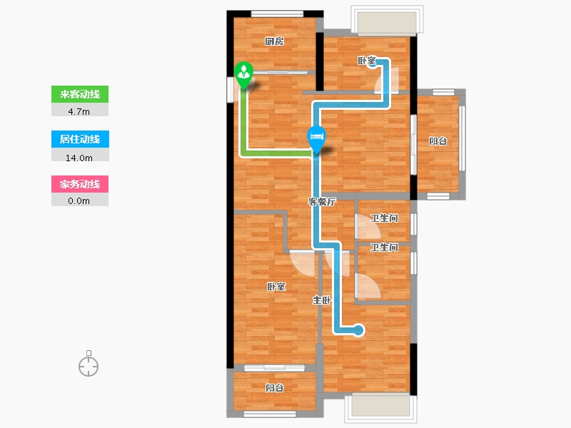 福建省-漳州市-璞樾丹霞-85.04-户型库-动静线