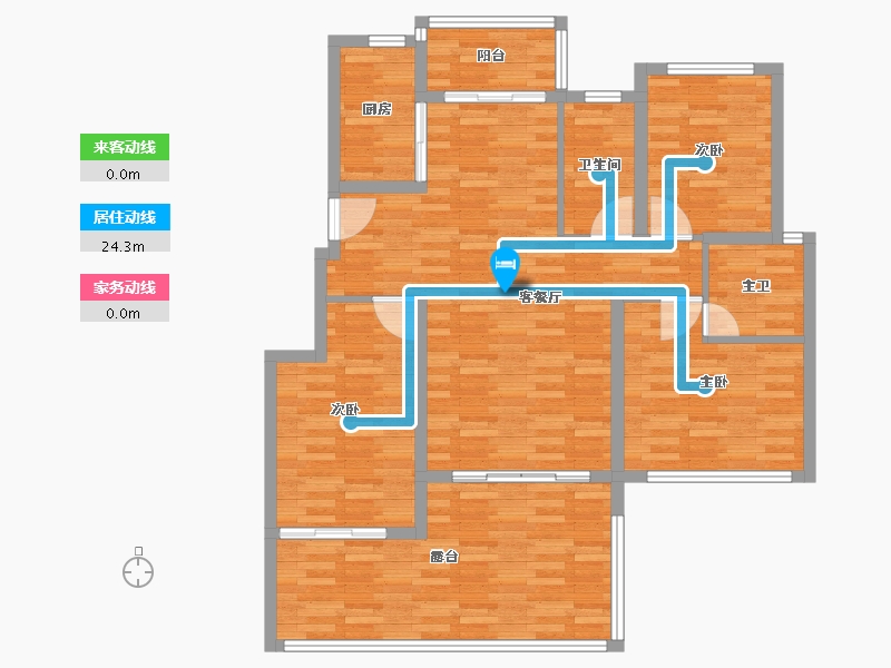 云南省-普洱市-云悦府-87.98-户型库-动静线