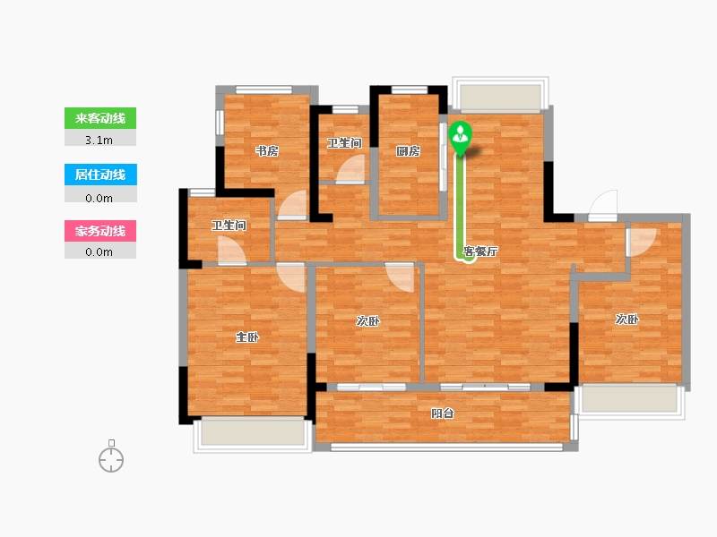 江苏省-苏州市-张家港中锐星公元-112.00-户型库-动静线