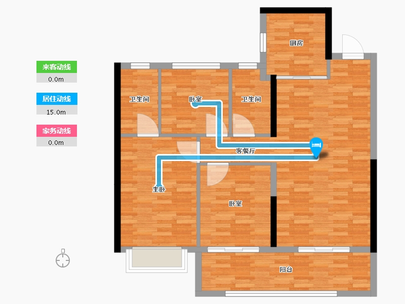 江苏省-苏州市-张家港中锐星公元-92.00-户型库-动静线