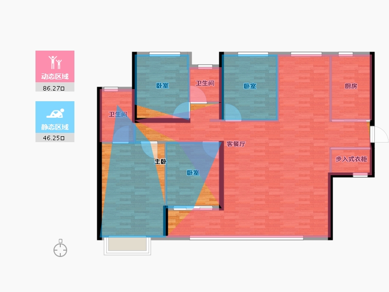 福建省-莆田市-联发建发玉湖兰溪-124.37-户型库-动静分区