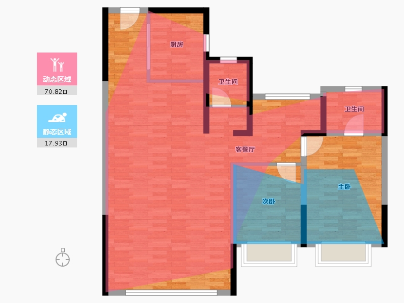 山西省-晋城市-华洋·春景新筑-96.00-户型库-动静分区