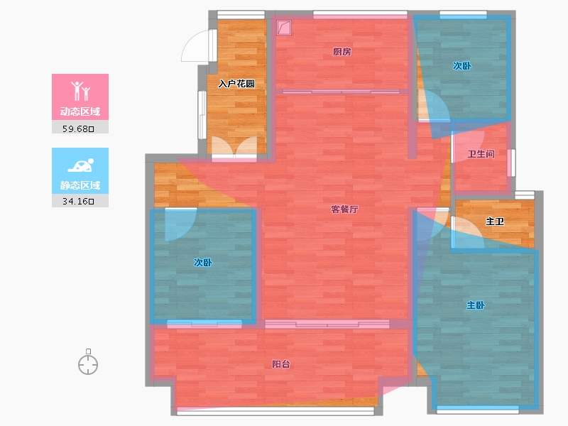 河南省-许昌市-金石青云上境-91.22-户型库-动静分区