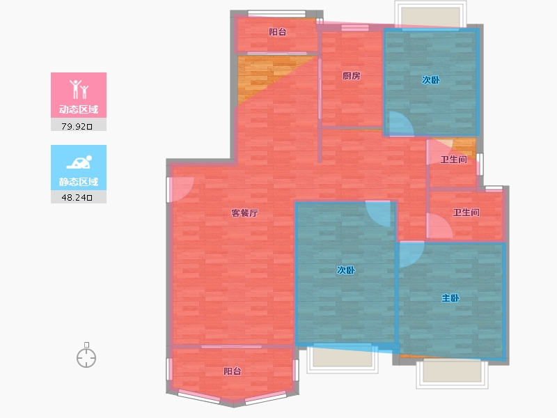 上海-上海市-象源丽都-二期-116.00-户型库-动静分区