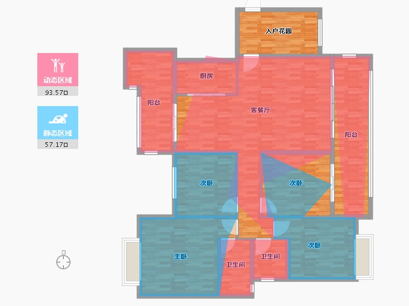 四川省-成都市-华兴香楠国际-156.00-户型库-动静分区