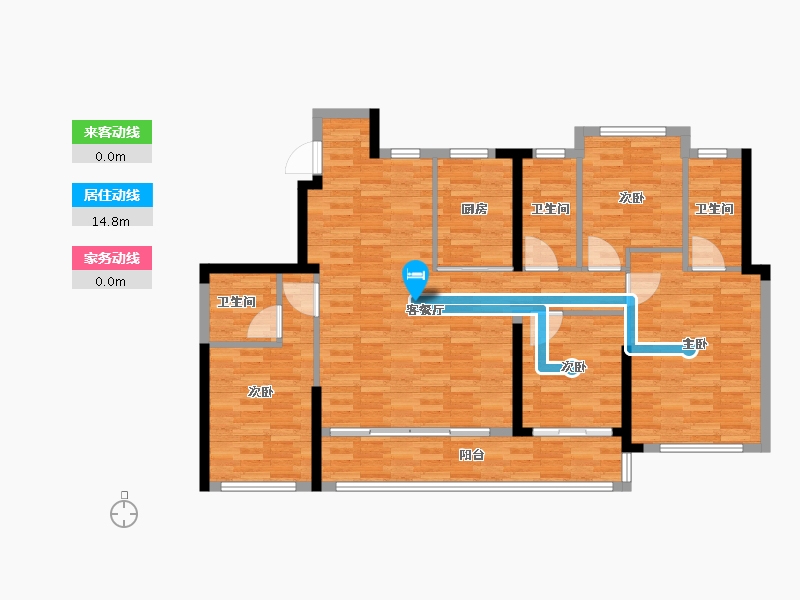 福建省-莆田市-联发建发玉湖兰溪-114.79-户型库-动静线