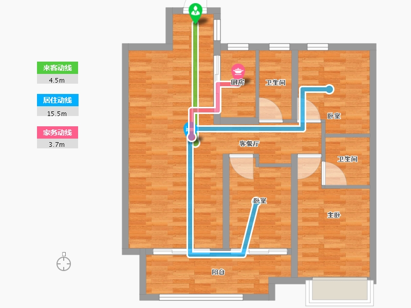 河北省-邢台市-皓顺新华府-77.87-户型库-动静线