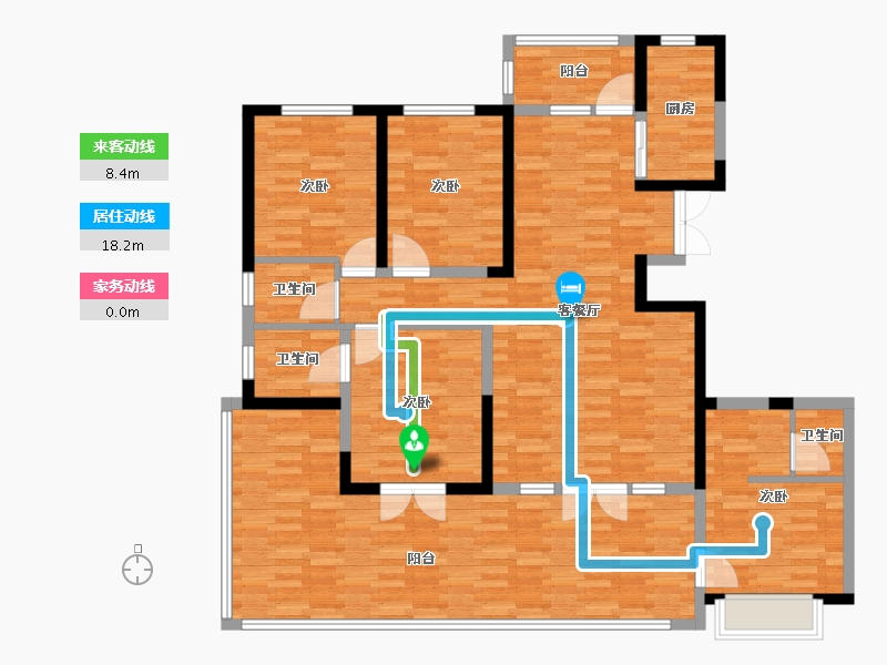 甘肃省-兰州市-观樾一品-139.96-户型库-动静线