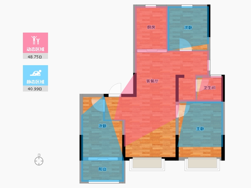 河南省-焦作市-城开院-97.60-户型库-动静分区