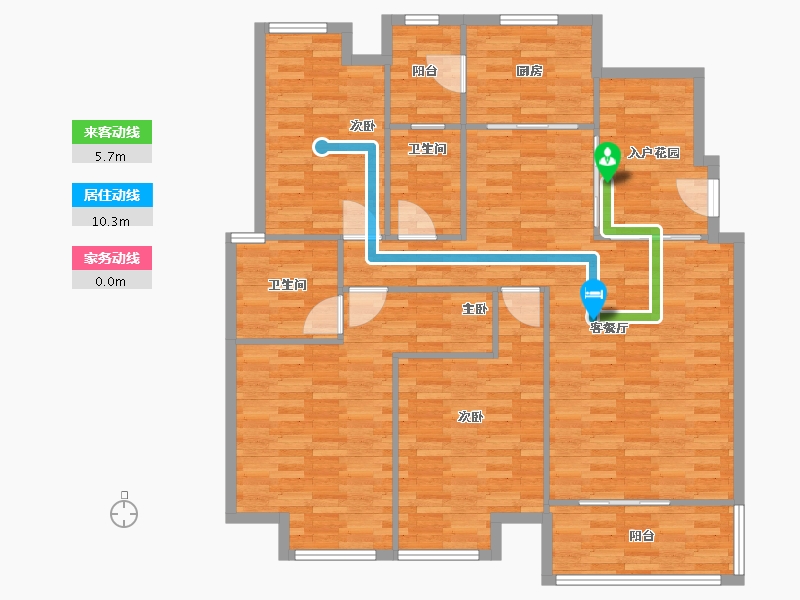 广东省-佛山市-中海万锦豪园-121.58-户型库-动静线