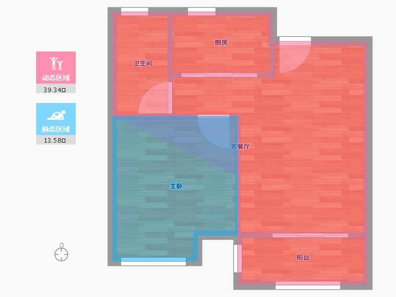 江苏省-南京市-蓝海雅苑-52.00-户型库-动静分区