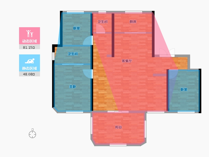 湖北省-武汉市-中建壹品汉韵公馆-123.19-户型库-动静分区