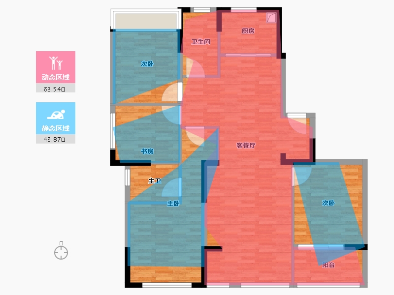 浙江省-杭州市-观瀚雅居-150.00-户型库-动静分区