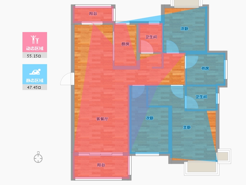 江西省-萍乡市-玉泉山庄星洲世家-100.00-户型库-动静分区