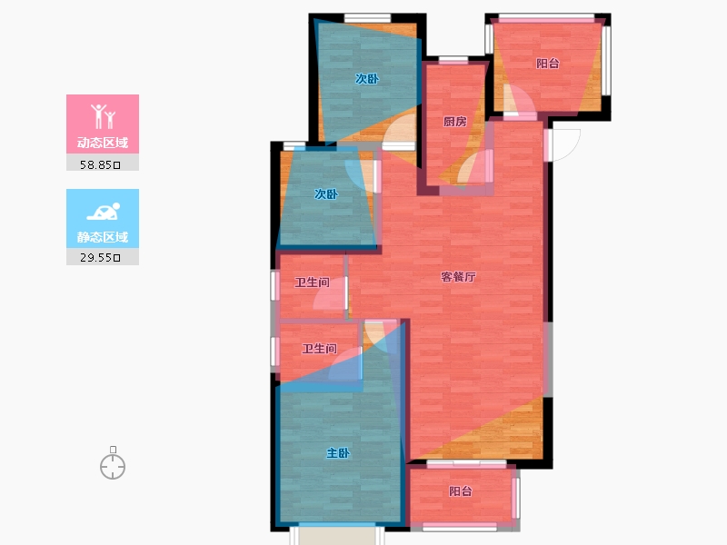 云南省-昆明市-得胜温泉度假公园-92.00-户型库-动静分区