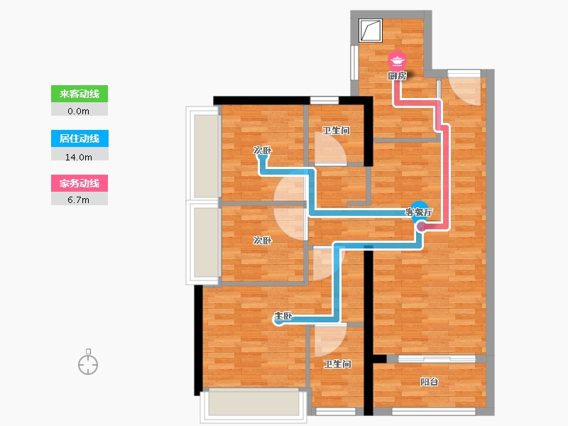 广东省-深圳市-宏发悦见誉府-76.80-户型库-动静线