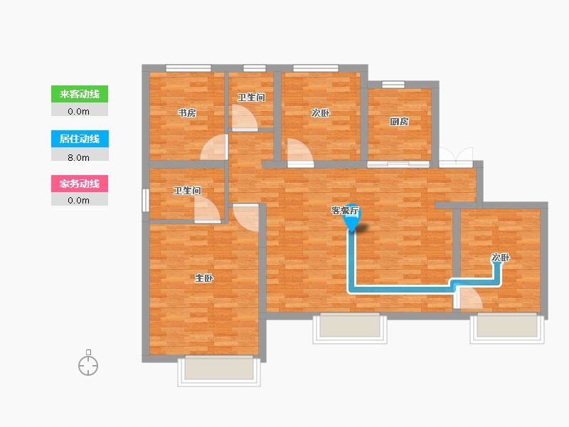 新疆维吾尔自治区-乌鲁木齐市-交旅·天昆府-94.76-户型库-动静线