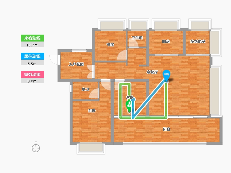 云南省-曲靖市-美景公园城·青岸-112.39-户型库-动静线